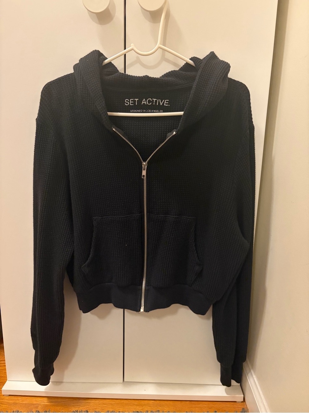 SET ACTIVE Waffle Zip-Up Hoodie